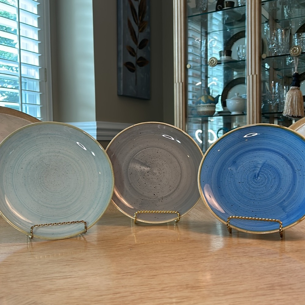 The Churchill China Stonecrest Design Luncheon Plate (3) NWT